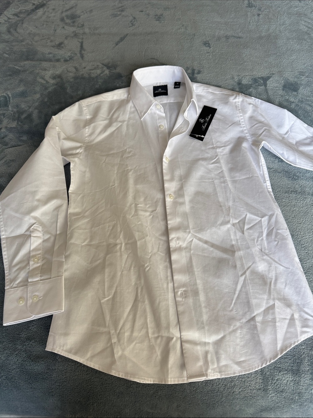 Brooks Brothers Classic White Boys' Button-Down Shirt